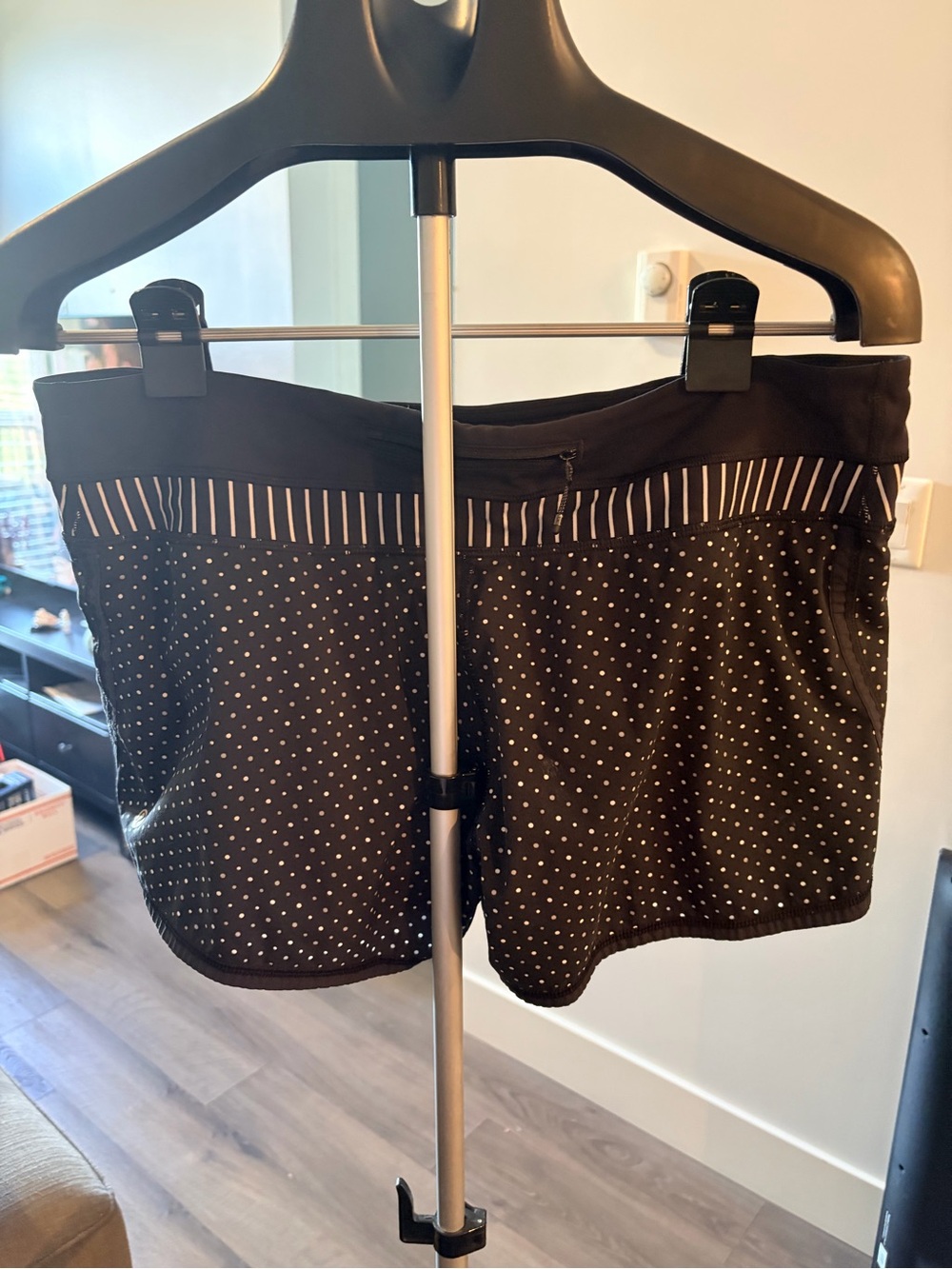 lululemon athletica Black Polka Dot Athletic Shorts - Picture 2 of 8